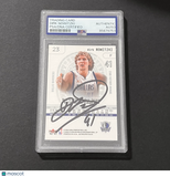 2002 Fleer Authentix #23 Dirk Nowitzki Signed Card PSA Dallas Mavericks