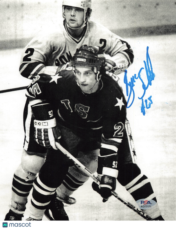 Buzz Schneider Signed Hockey 8x10 Photo PSA Autographed