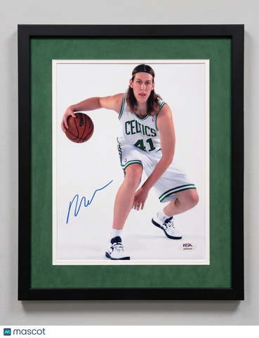 Kelly Olynyk Boston Celtics Signed Basketball 8x10 Custom Framed Photo PSA Auth