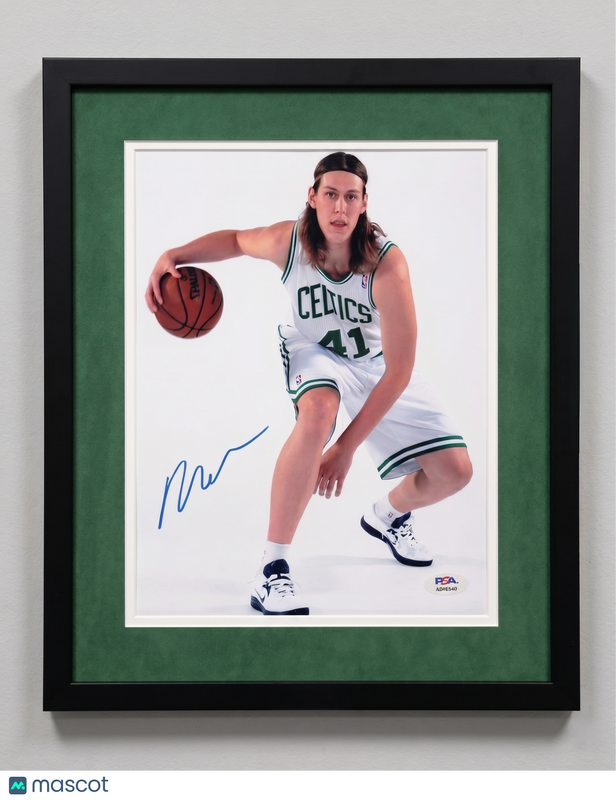 Kelly Olynyk Boston Celtics Signed Basketball 8x10 Custom Framed Photo PSA Auth