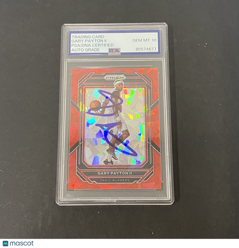 2022-23 Panini Prizm #50 Gary Payton II Red Ice Prizm signed card PSA Auto 10