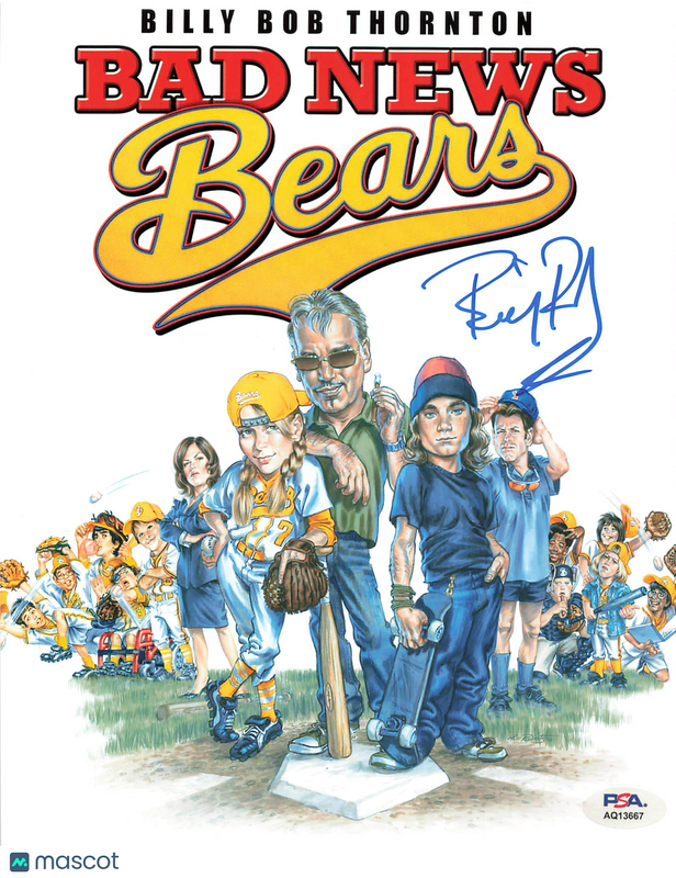 Billy Bob Thornton Signed 8x10 Bad News Bears Photo PSA Autographed