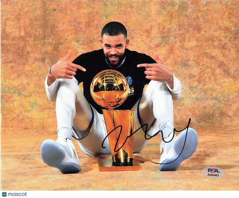 JaVale McGee Golden State Warriors Signed Basketball 8x10 Photo PSA