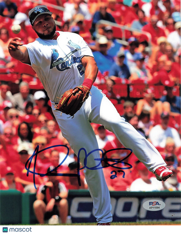 Jhonny Peralta St. Louis Cardinals Signed 8x10 Photo PSA