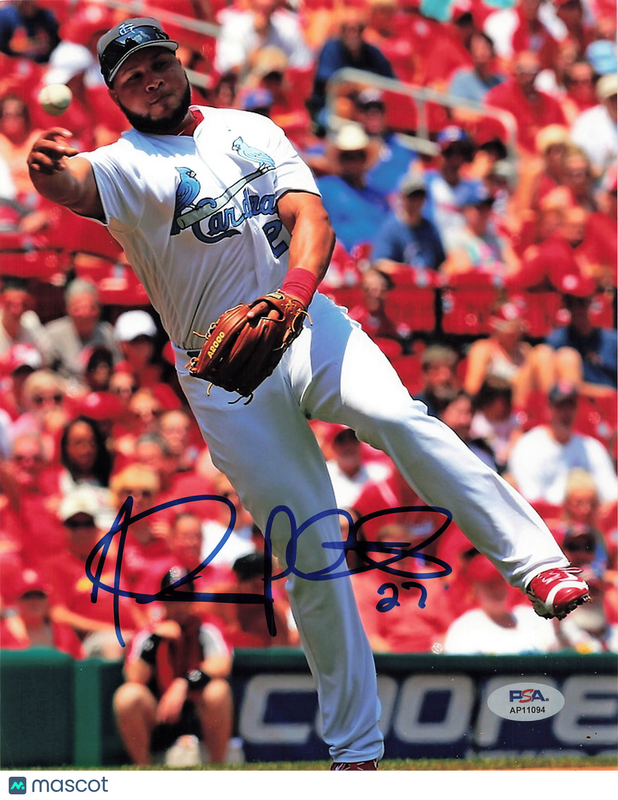 Jhonny Peralta St. Louis Cardinals Signed 8x10 Photo PSA