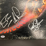 Ian Gillan, Roger Glover & Ian Paice Signed Fire Ball Vinyl PSA Album Auth