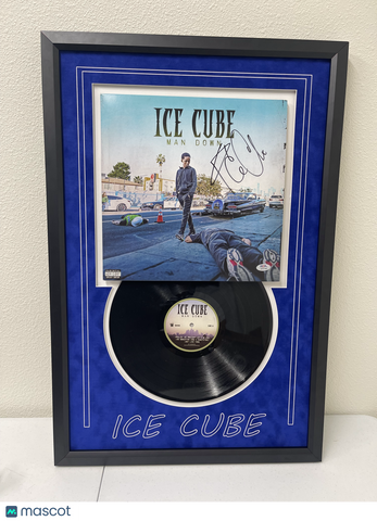 Ice Cube signed Vinyl Frame PSA/DNA Autographed Rapper Man Down