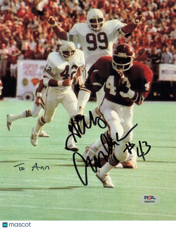 Gary Anderson Signed Arkansas Razorbacks Football 8x10 Photo PSA Autographed