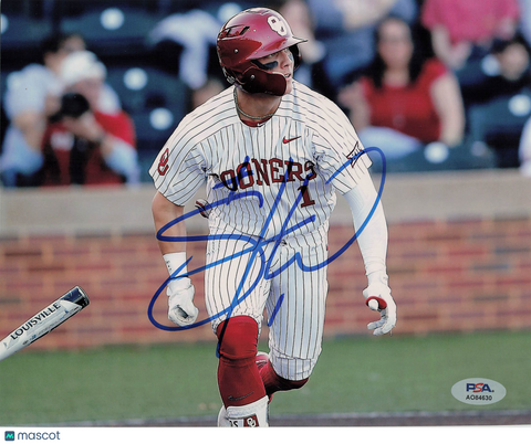 Steele Walker Oklahoma Sooners Signed 8x10 Photo PSA