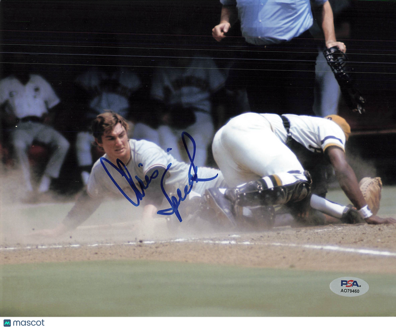 Chris Speier San Francisco Giants Signed 8x10 Photo PSA