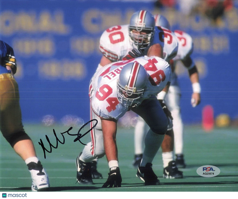 Mike Vrabel Signed Ohio State Buckeyes Football 8x10 Photo Autographed