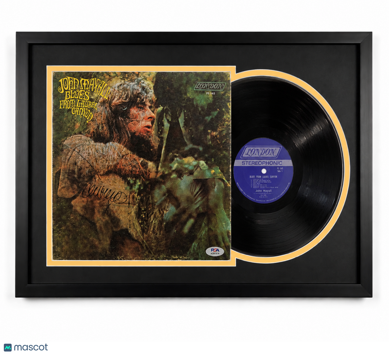 John Mayall Signed Blues from Laurel Canyon Custom Framed Vinyl Album PSA Auth