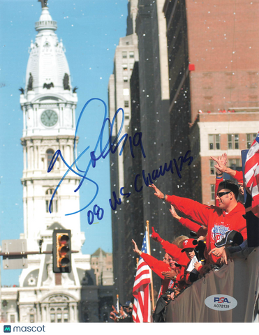 Greg Dobbs Philadelphia Phillies Signed 8x10 Photo PSA