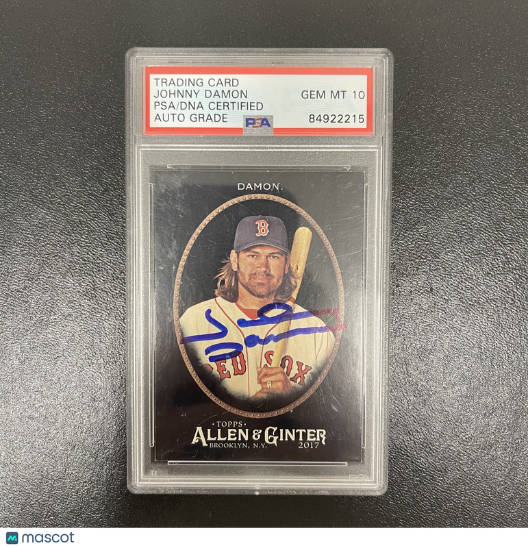 2017 Topps Allen & Ginter #35 Johnny Damon Signed Card Auto 10 PSA Slabbed Boston Red Sox