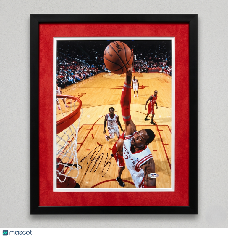 Dwight Howard Houston Rockets Signed Basketball 11x14 Custom Framed Photo PSA