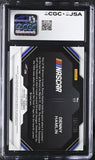 2024 Panini Prizm #17 Denny Hamlin Red Pulsar Victory Lane signed card CGC Authentic JSA Auto 10