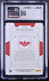 2022 National Treasures WWE #440 65/99 Rey Mysterio Signed Card CGC JSA