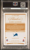 2021 Panini Flawless Patches-Ruby #BST Barry Sanders Signed AUTO 10 Slabbed Lion
