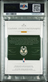 Giannis Antetokounmpo 2017 National Treasures #38 11/49 Signed Card PSA Auto 10