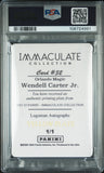 2022 National Treasures #32 Wendell Carter JR. Imc CL LGM Y PP 1/1 signed PSA 10