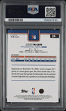 2025 Topps #24 Jared Mccain Signed Card PSA A Auto 10 Autographed