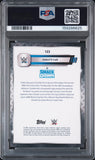 2025 Topps Chrome WWE Gold Geometric#123 02/50 Charlotte Flair Signed Card PSA