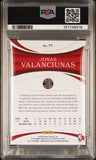 2017 Panini Immaculate Collection #71 Jonas Valanciunas Signed Card PSA Auto