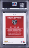 2024 Panini Optic Uptowns #8 Brock Bowers Signed Card PSA 9 Auto Autographed