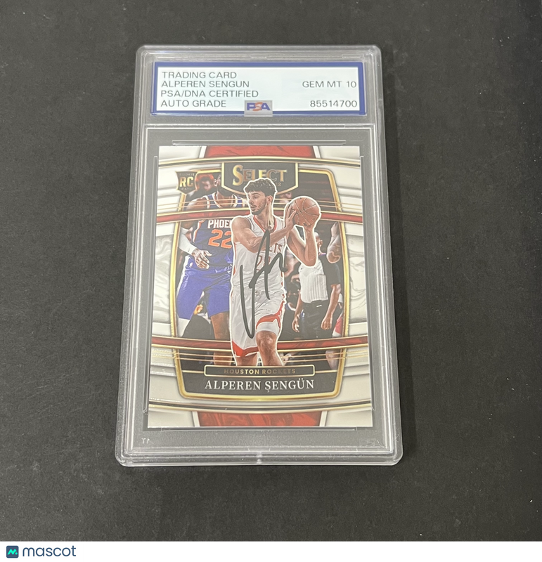 2021-2022 Panini Select #19 Alperen Sengun signed card PSA Auto 10