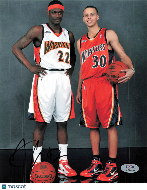 Anthony Morrow Golden State Warriors Signed Basketball 8x10 Photo PSA