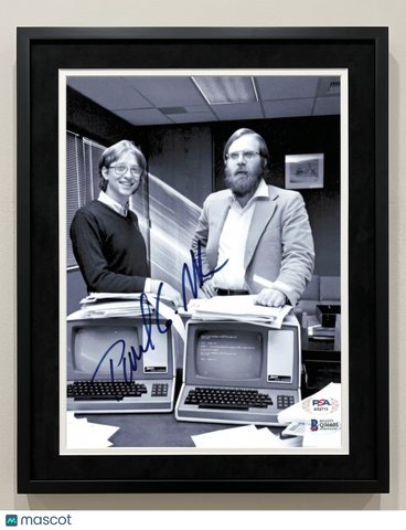 Paul Allen Signed Photo Framed PSA Autographed Microsoft  11x14