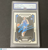 2023-24 Panini Prizm #163 Dereck Lively II Rookie signed card PSA Mavericks