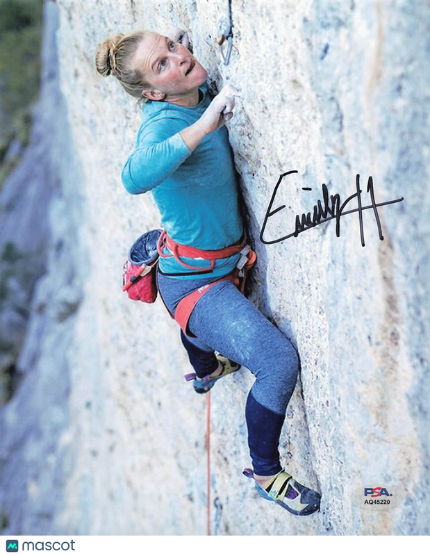 Emily Harrington Signed Rock Climbing / Mountaineering 8x10 Photo