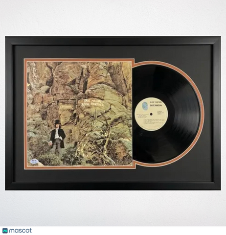 Dave Mason Signed Alone Together Custom Framed Vinyl PSA Album Autographed