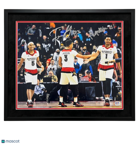 Frank Jackson All-American Game Signed Basketball 11x14 Custom Framed Photo PSA