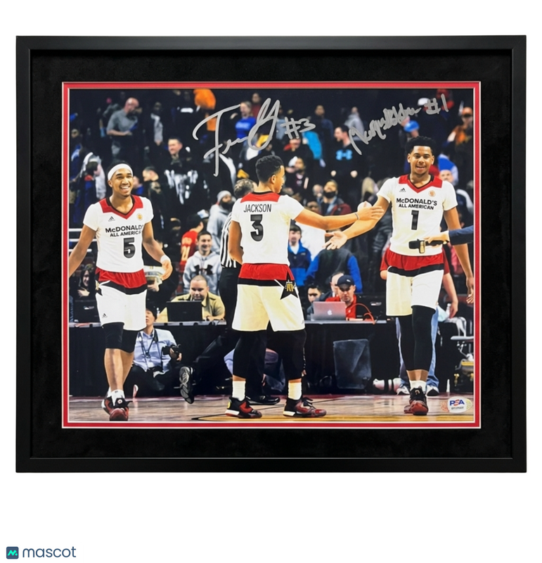 Frank Jackson All-American Game Signed Basketball 11x14 Custom Framed Photo PSA