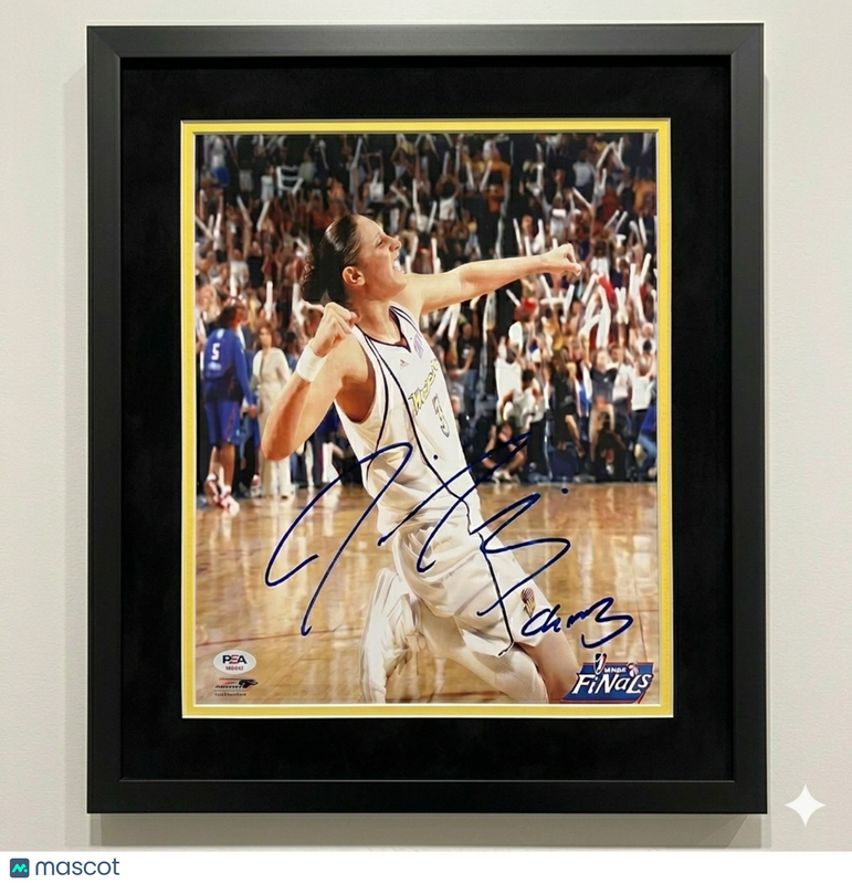 Diana Taurasi Phoenix Mercury Signed Basketball 11x14 Photo PSA