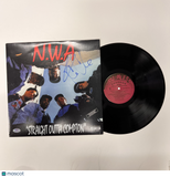 Ice Cube of N.W.A Signed Straight Outta Compton Vinyl Album PSA Autographed