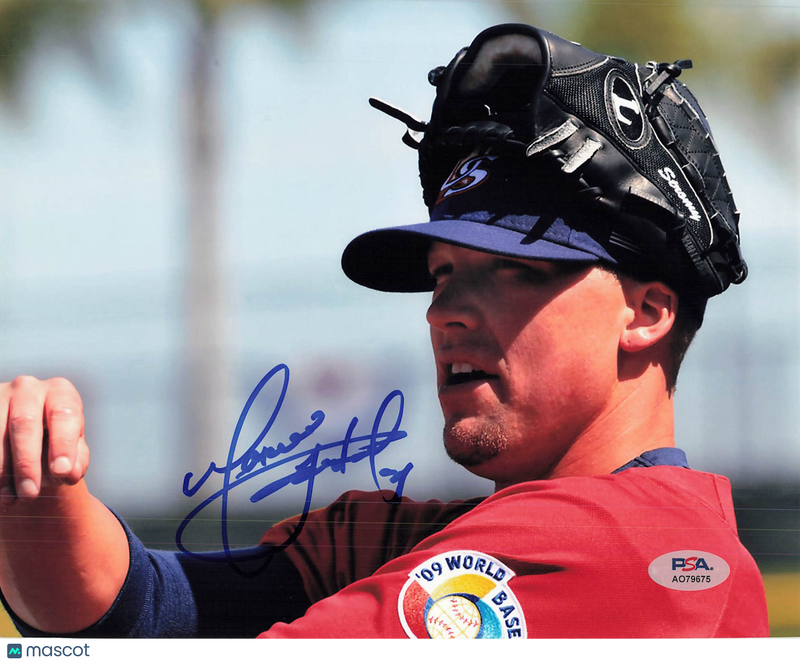 Matt Lindstrom Team USA Signed 8x10 Photo PSA