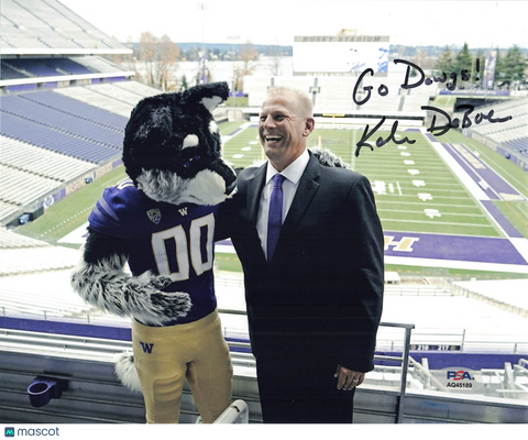 Kalen DeBoer Signed Washington Huskies Football 8x10 Photo PSA Autographed