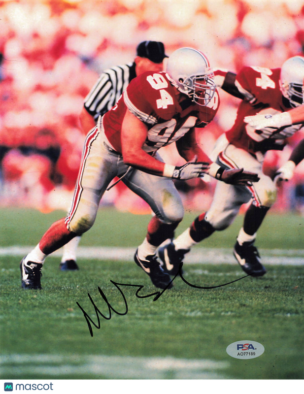 Mike Vrabel Signed Ohio State Buckeyes Football 8x10 Photo PSA Autographed