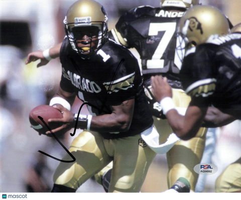 Vance Joseph Signed Colorado Buffaloes Football 8x10 Photo PSA Autographed