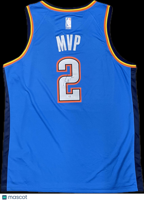Shai Gilgeous-Alexander Signed Jersey PSA Oklahoma City Thunder Autographed