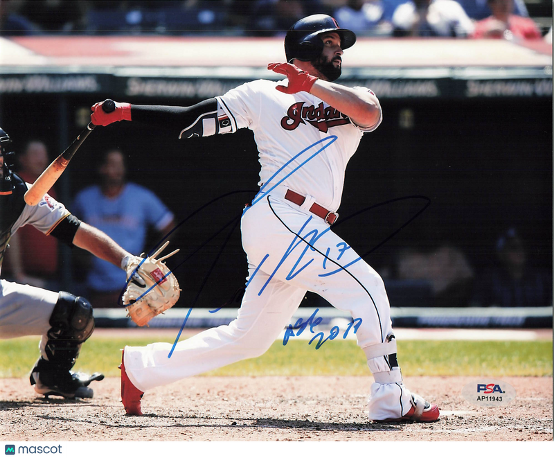 Yonder Alonso Cleveland Indians Signed 8x10 Photo PSA