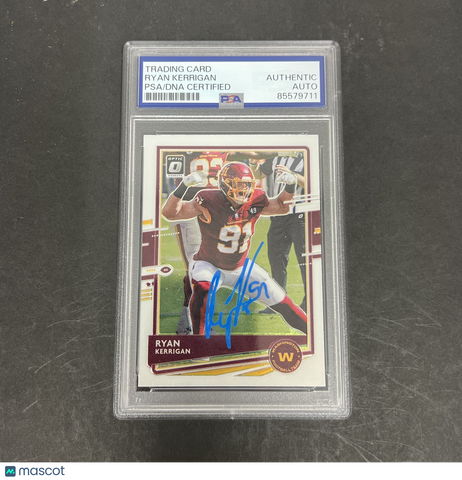 Ryan Kerrigan 2020 Panini Donruss optic basketball#99 Signed Card PSA Autograph
