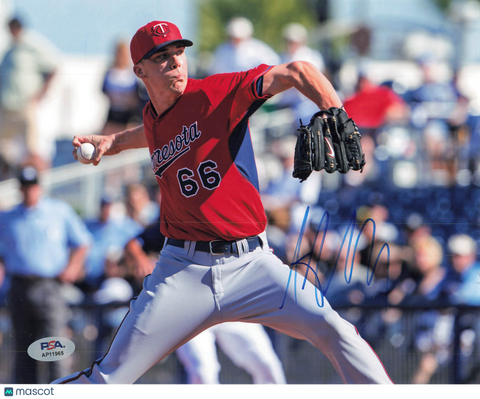Alex Meyer Minnesota Twins Signed 8x10 Photo PSA