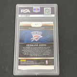 2022 Panini Select Future #1 Ousmane Dieng signed card PSA 7 Auto A Thunder