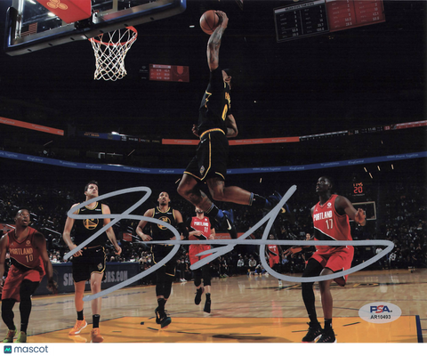 Gary Payton II Golden State Warriors Signed Basketball 8x10 Photo PSA