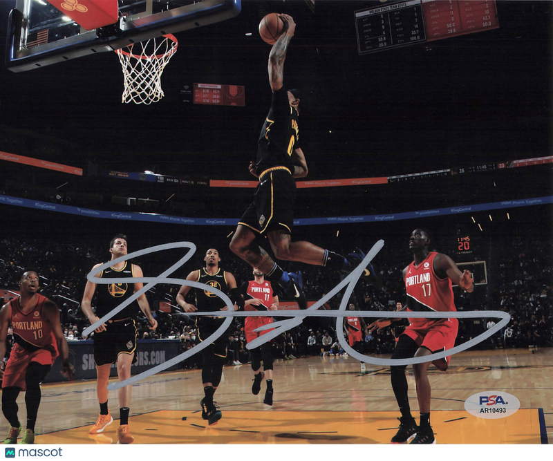 Gary Payton II Golden State Warriors Signed Basketball 8x10 Photo PSA