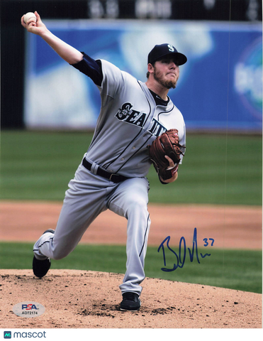 Brandon Maurer Seattle Mariners Signed 8x10 Photo PSA